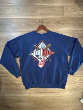 Vintage Cleveland Indians Crewneck Sweatshirt XL USA